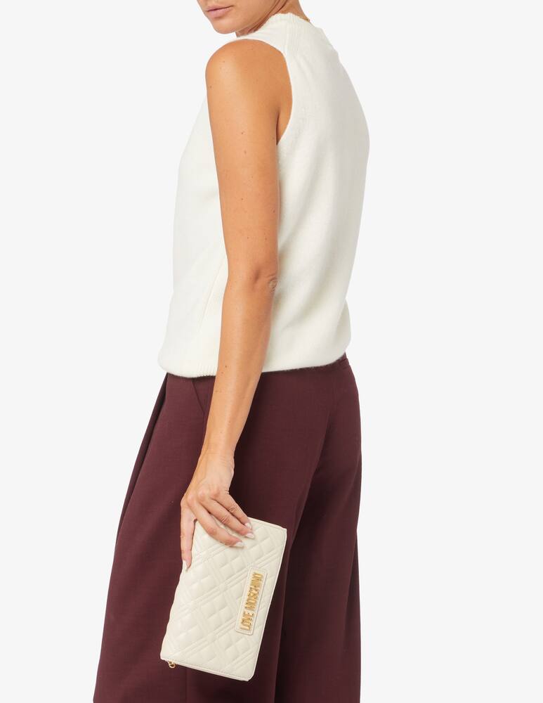 rinascente Love Moschino Quilted crossbody flap bag