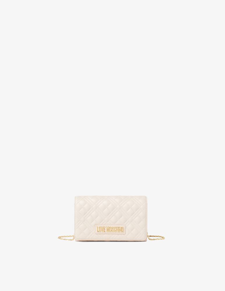 rinascente Love Moschino Quilted crossbody flap bag