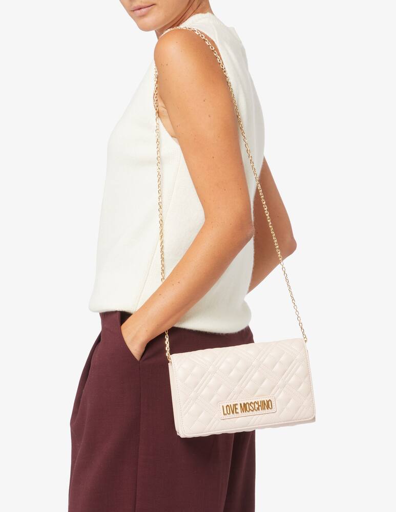 rinascente Love Moschino Quilted crossbody flap bag