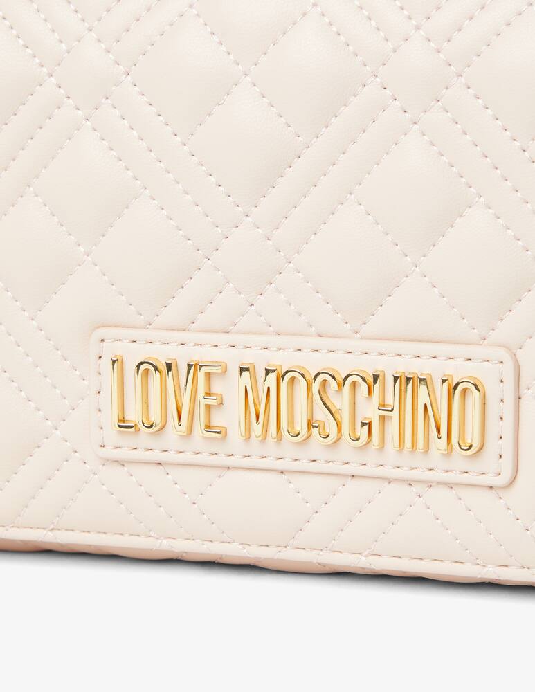 rinascente Love Moschino Quilted crossbody flap bag