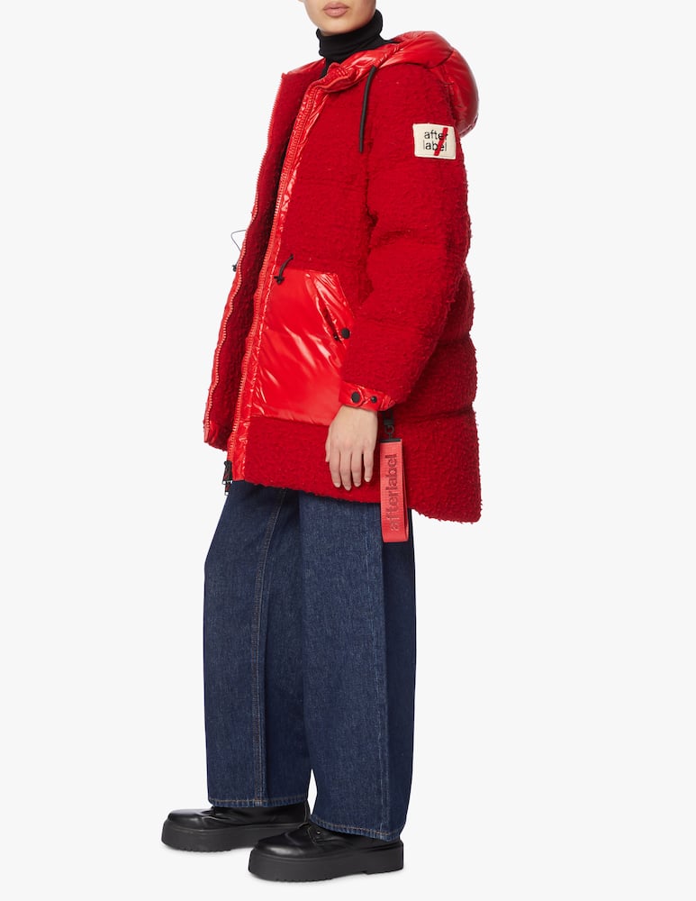 rinascente afterlabel Piumino in misto lana con cappuccio