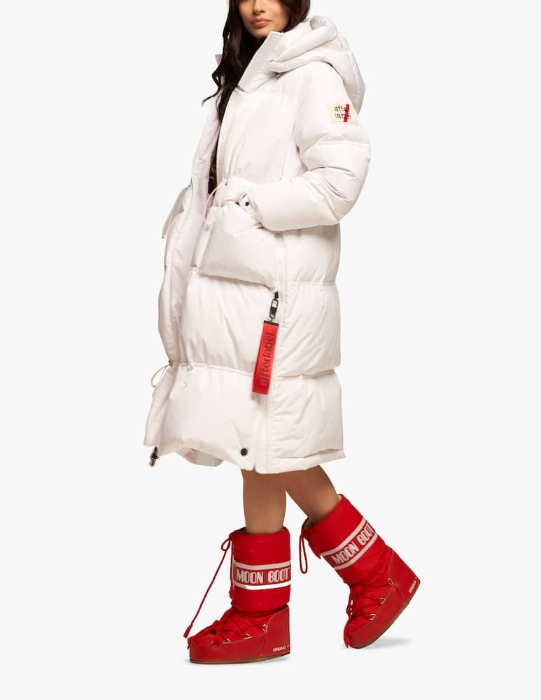 rinascente afterlabel Hooded long down jacket