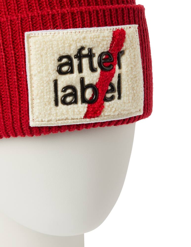 rinascente afterlabel Wool blend beanie with logo