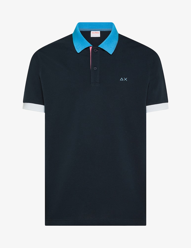 rinascente Sun68 Polo piquet profilo tricolor