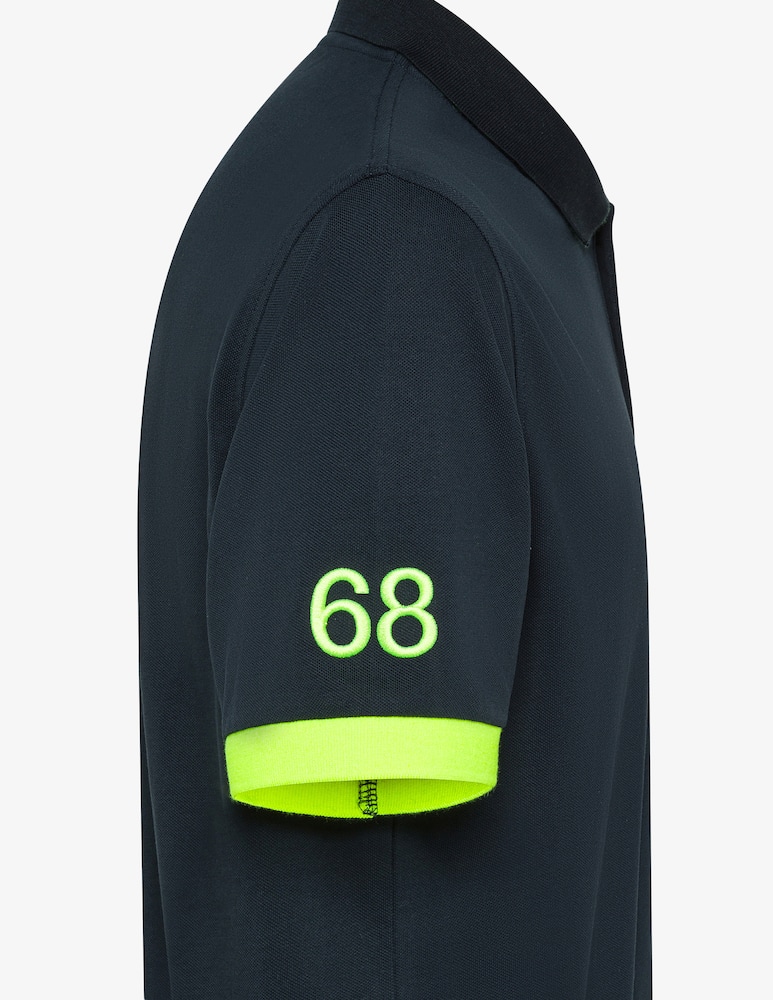 rinascente Sun68 Polo shirt with logo patch