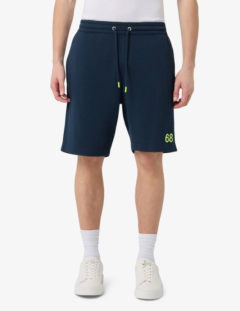 rinascente Sun68 Fleece bermuda shorts with drawstring