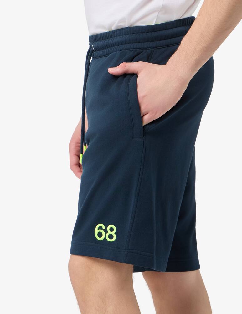 rinascente Sun68 Fleece bermuda shorts with drawstring