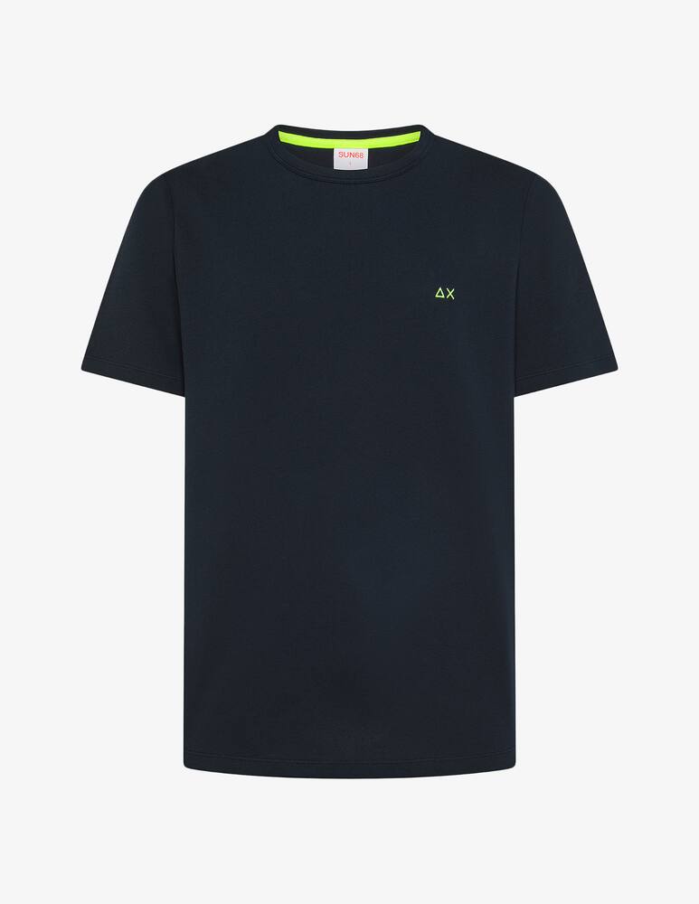 Sun68 T-shirt piquet con logo fluo - immagine 1 Sun68 T-shirt piquet con logo fluo - immagine 1