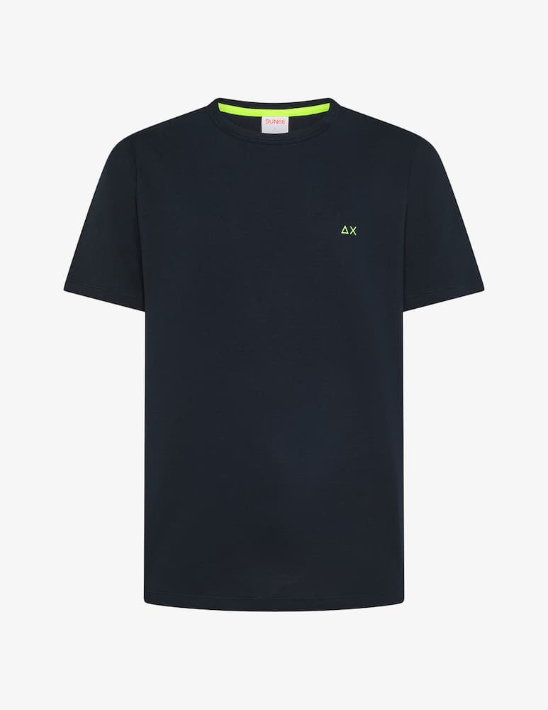 rinascente Sun68 T-shirt piquet con logo fluo