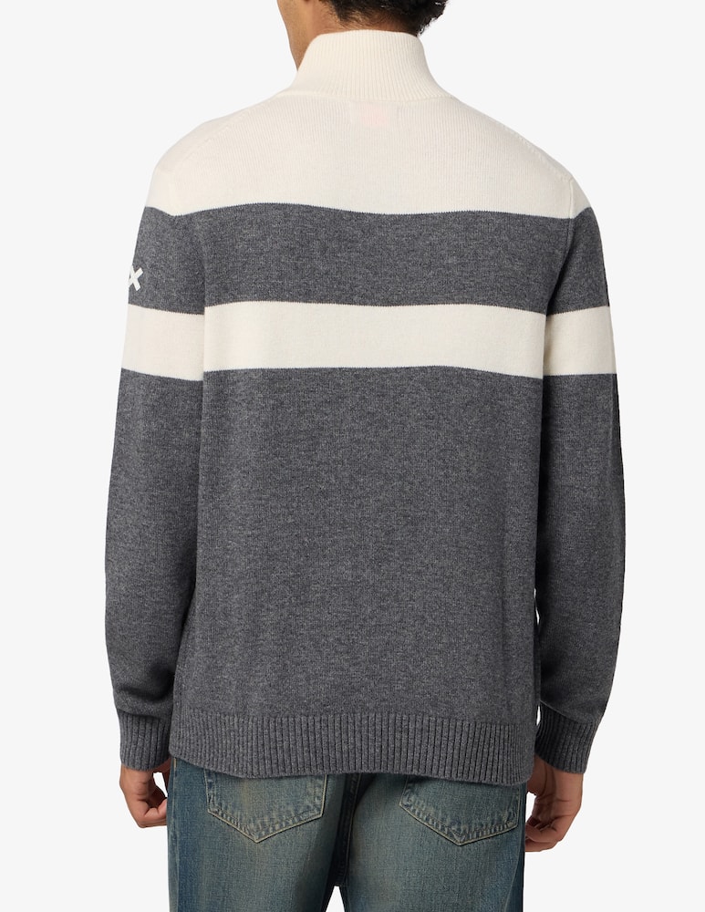 Sun68 striped zip-neck jumper - picture 3 Sun68 striped zip-neck jumper - picture 3