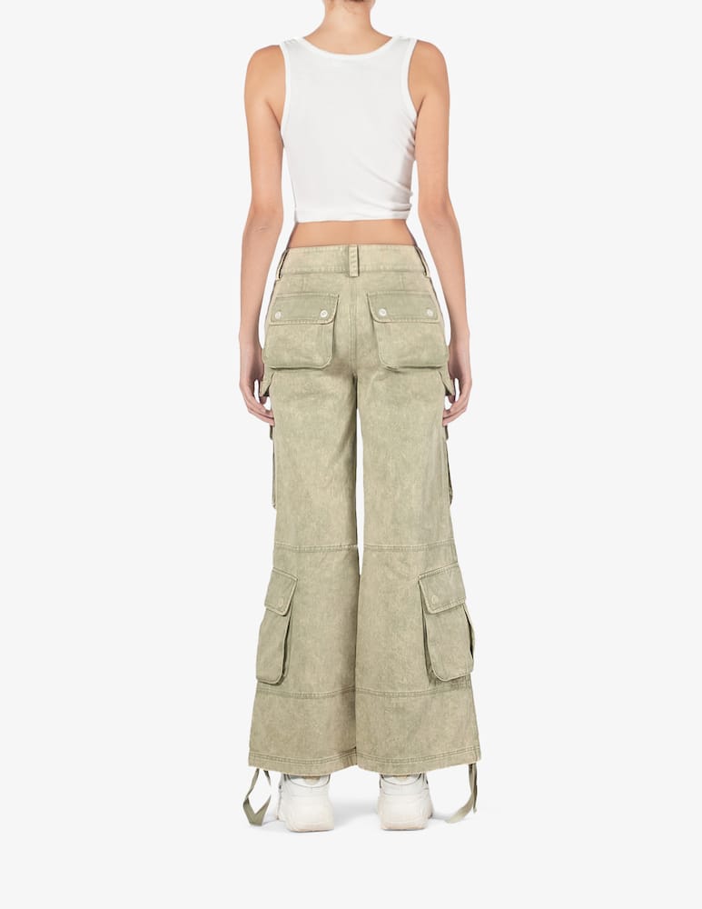 Untitled Artworks Pantaloni cargo a gamba larga - immagine 3 Untitled Artworks Pantaloni cargo a gamba larga - immagine 3