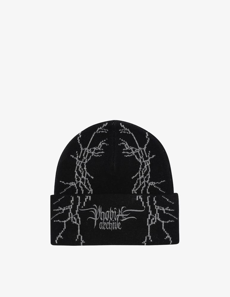 rinascente Phobia Grey lateral lightning beanie