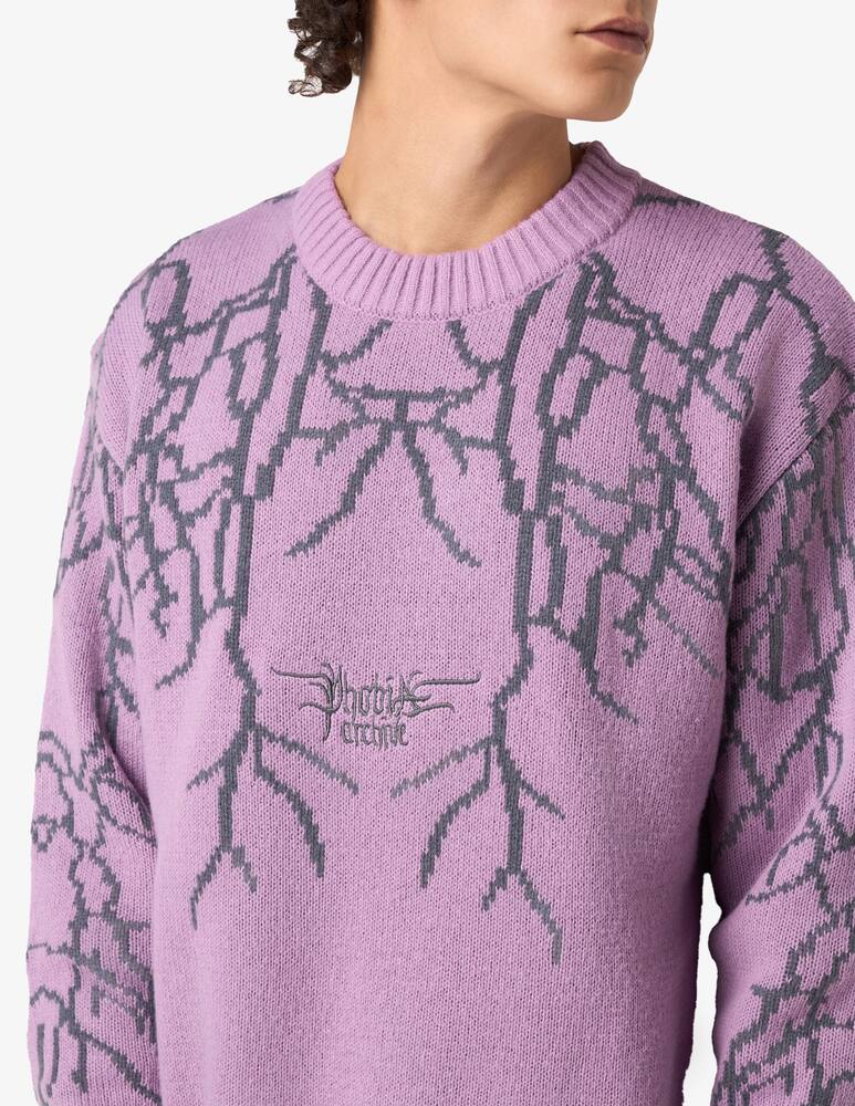 rinascente Phobia Lightning- crew-neck long sleeves sweater