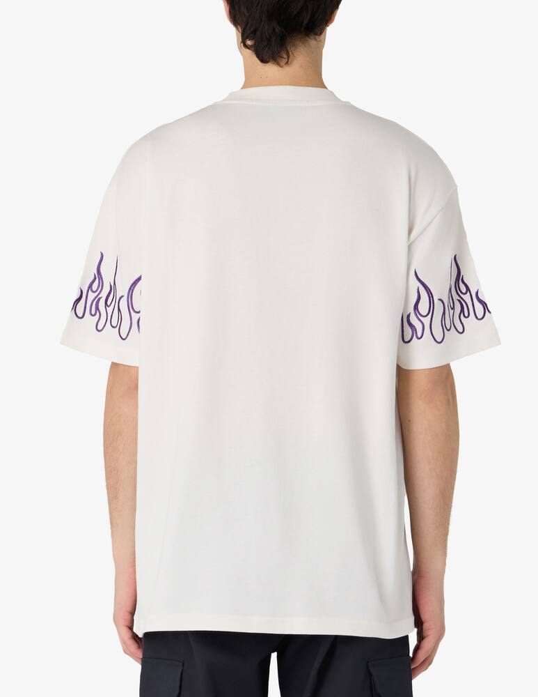 rinascente Vision of Super T-shirt con fiamme ricamate