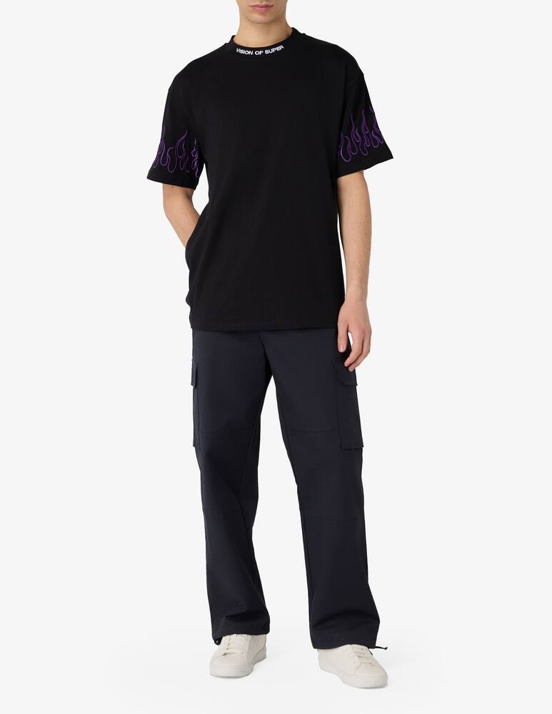rinascente Vision of Super Embroidered flame t-shirt