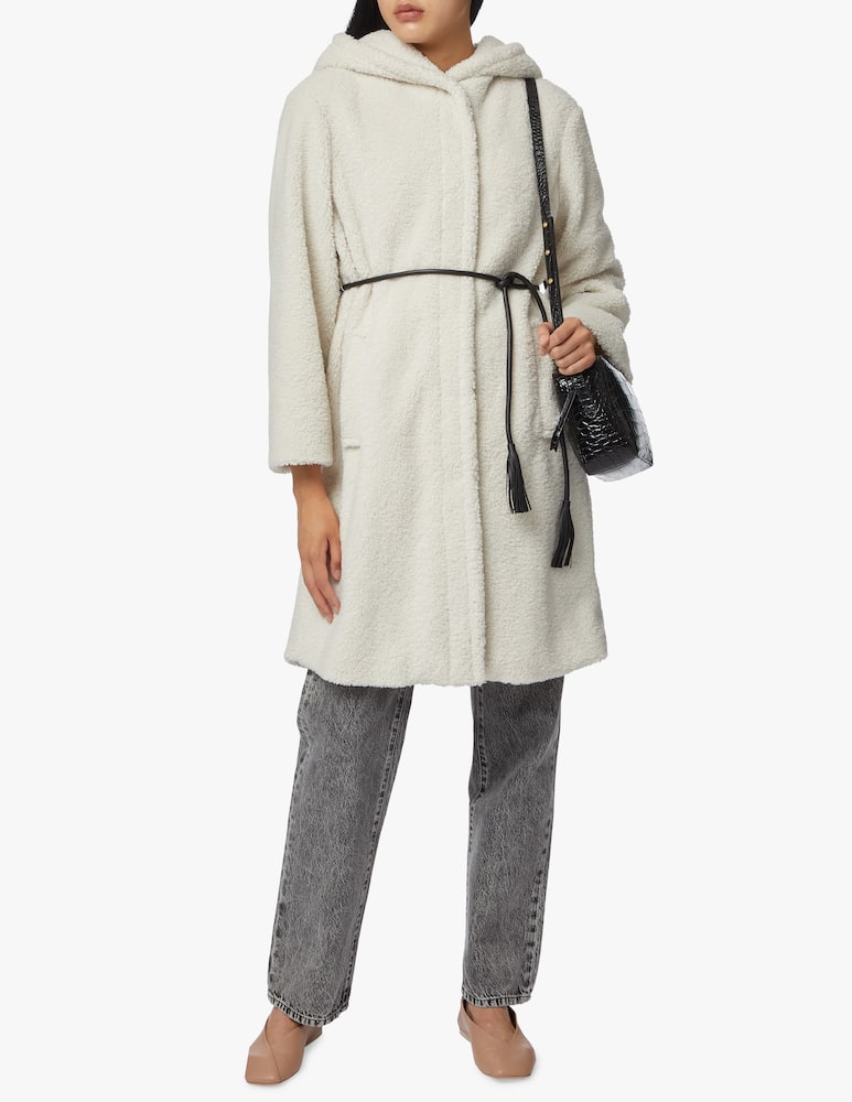 rinascente Marella Cappotto in pelliccia sintetica con cappuccio Emma