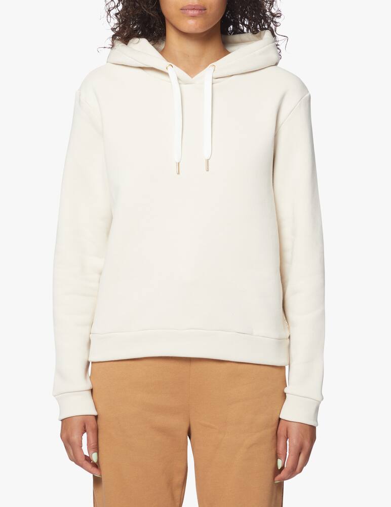 rinascente iBlues Felpa crop in cotone con cappuccio Cordova 