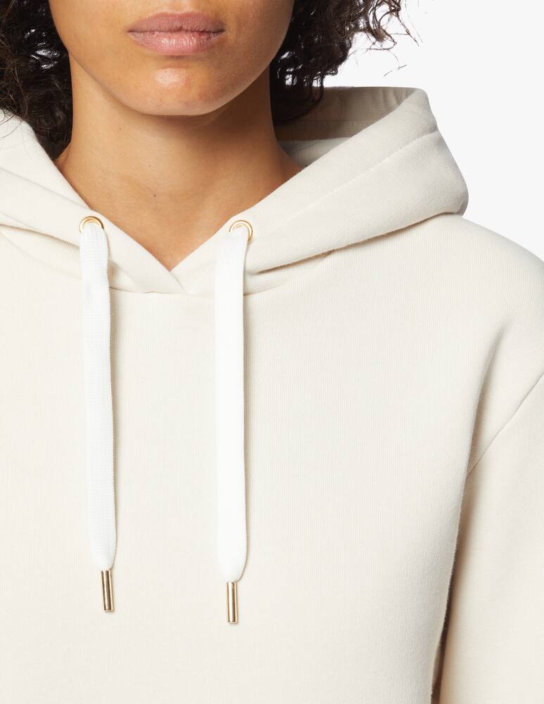 rinascente iBlues Felpa crop in cotone con cappuccio Cordova 