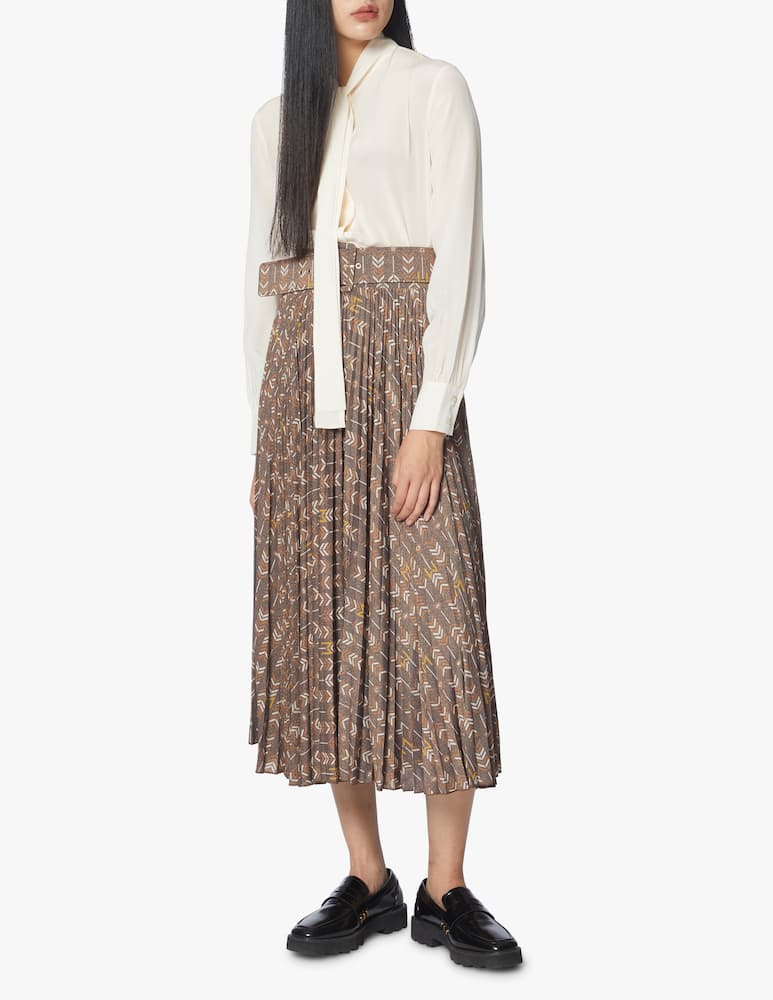 rinascente Marella Viscose blend pleated skirt Goya