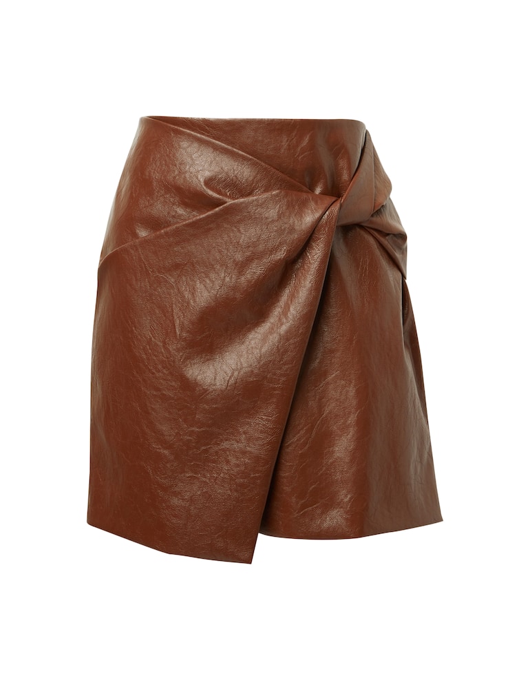 rinascente Marella Faux leather mini skirt Puffo