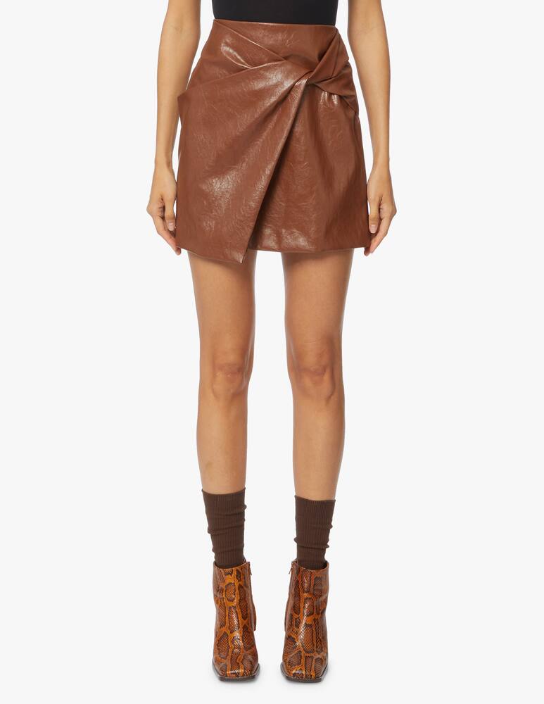 rinascente Marella Faux leather mini skirt Puffo