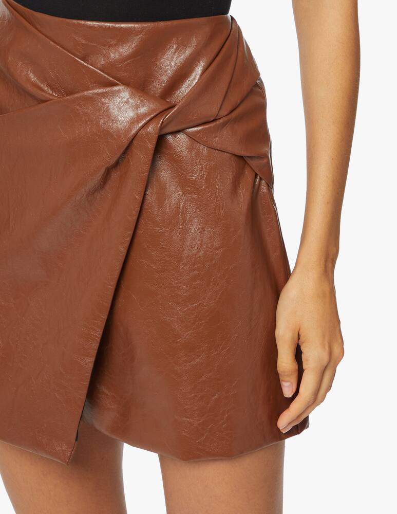 rinascente Marella Faux leather mini skirt Puffo
