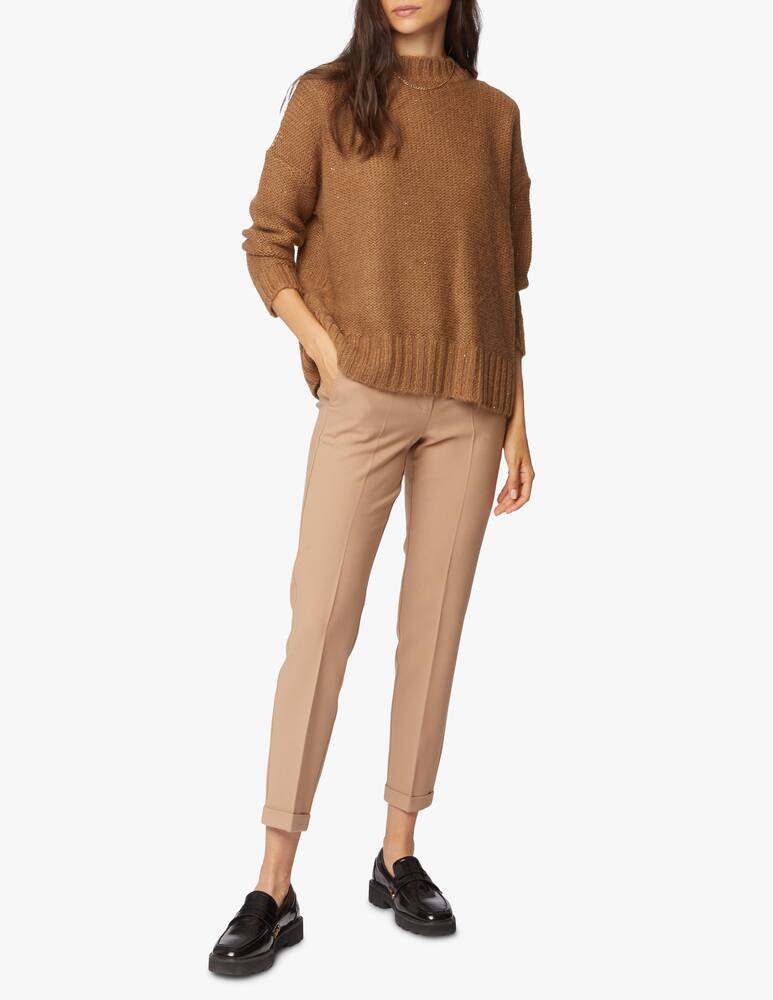 rinascente Marella Pantaloni a sigaretta in misto lana con cintura Agami