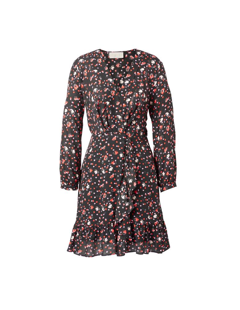 rinascente iBlues Finto viscose long sleeves dress - black