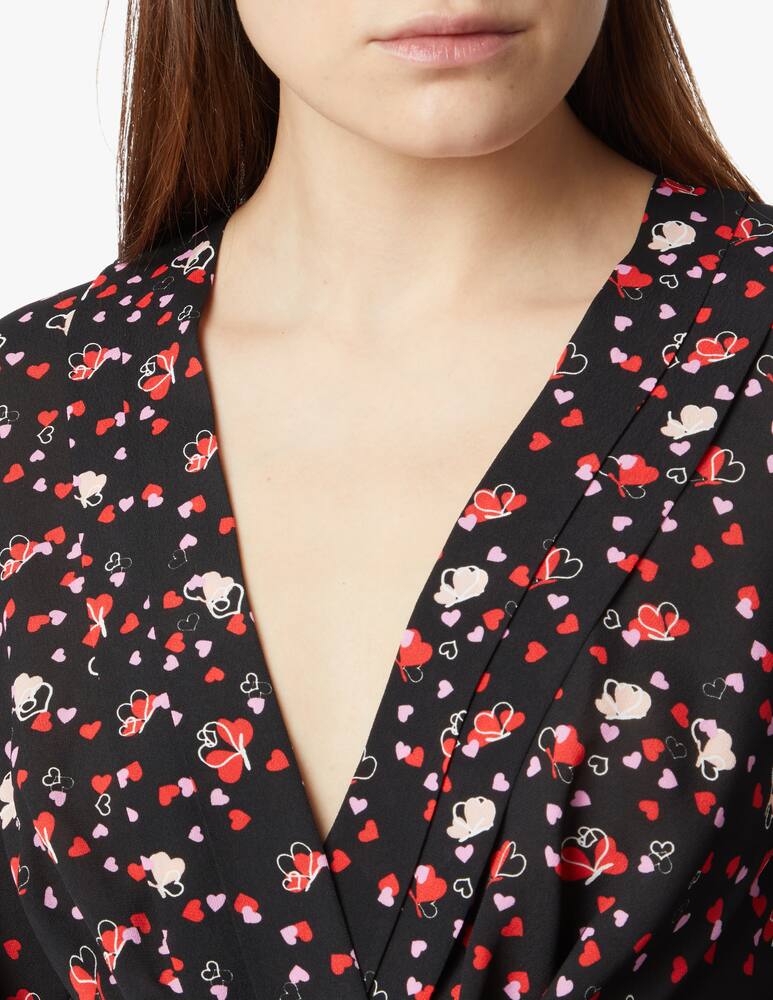 rinascente iBlues Finto viscose long sleeves dress - black