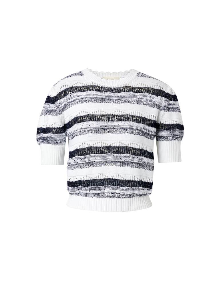 rinascente iBlues Gelly croche blouse - white