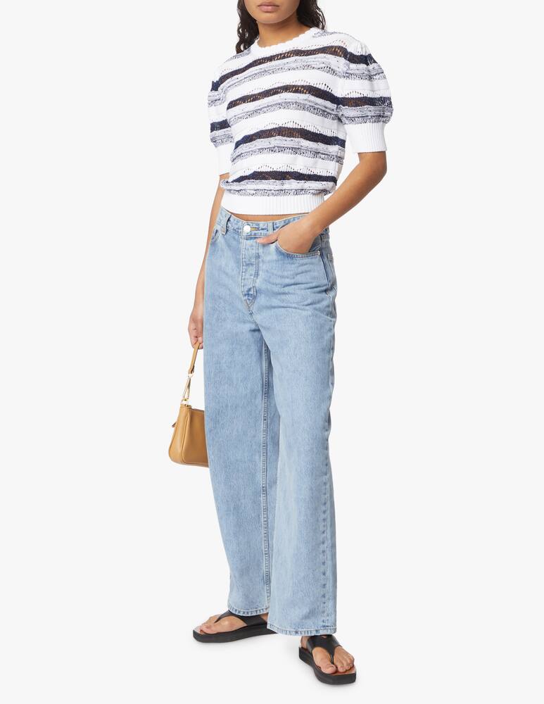 rinascente iBlues Gelly croche blouse - white