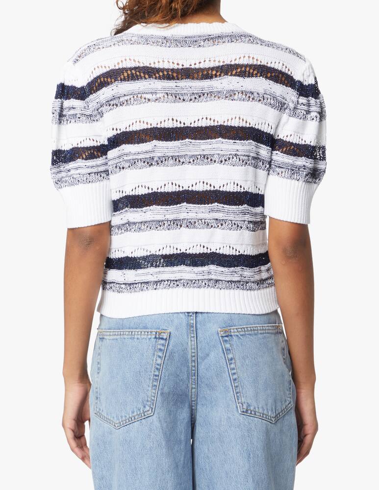 rinascente iBlues Gelly croche blouse - white