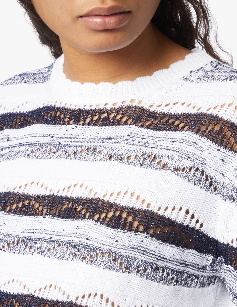 rinascente iBlues Gelly croche blouse - white