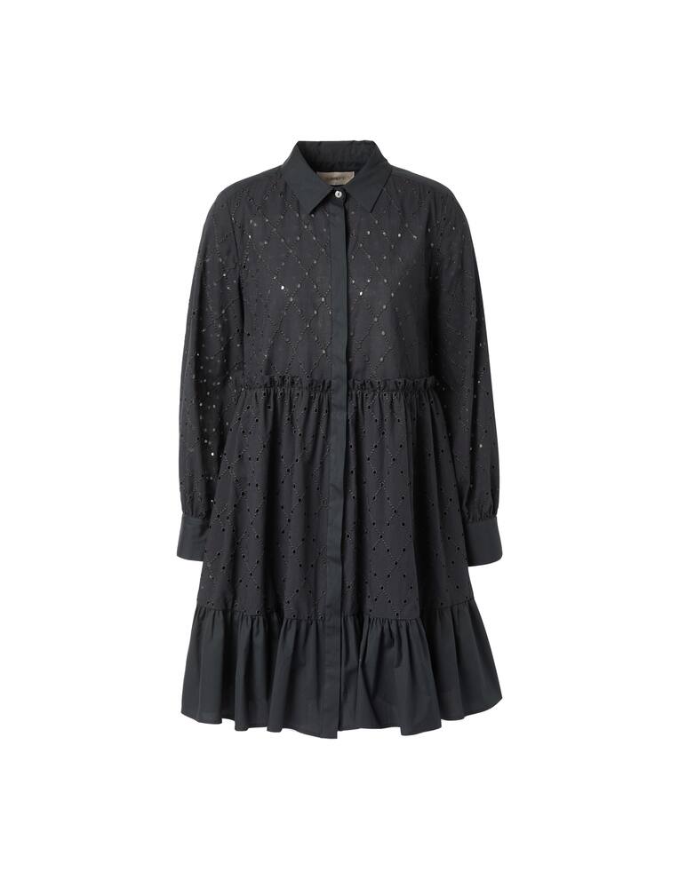 rinascente iBlues Vestito chemisier in cotone Cortona - nero