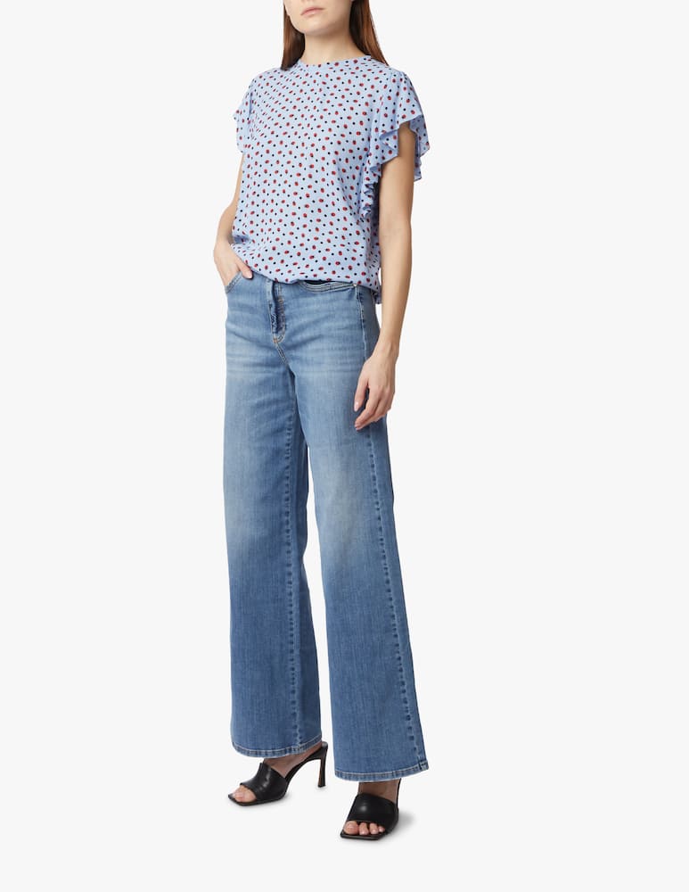 rinascente iBlues Estasi wide-leg jeans - blue