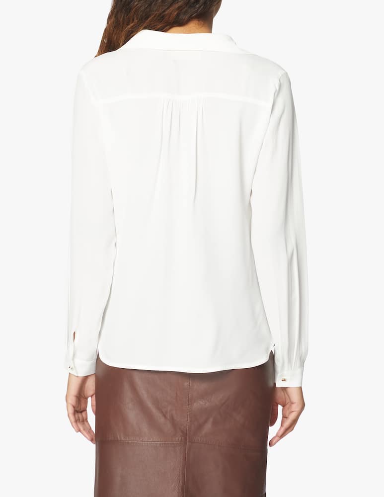 rinascente iBlues Muriel silk blend blouse - white