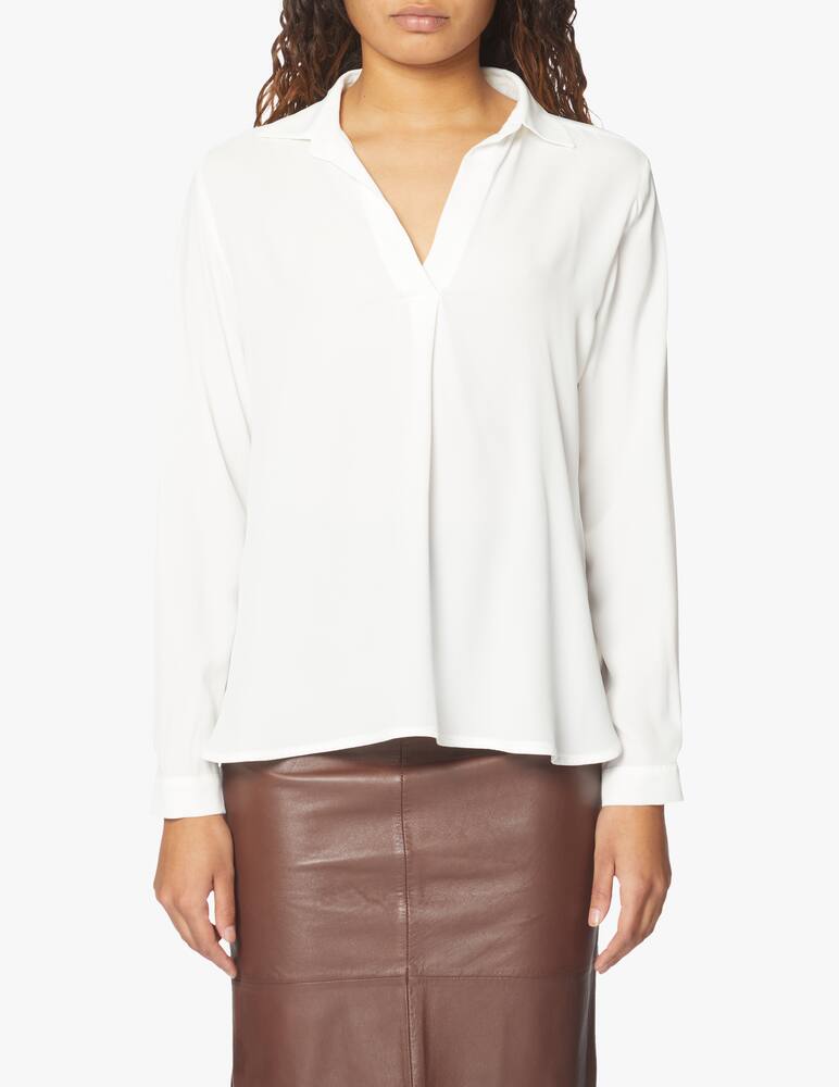 iBlues Muriel silk blend blouse - white - picture 1 iBlues Muriel silk blend blouse - white - picture 1