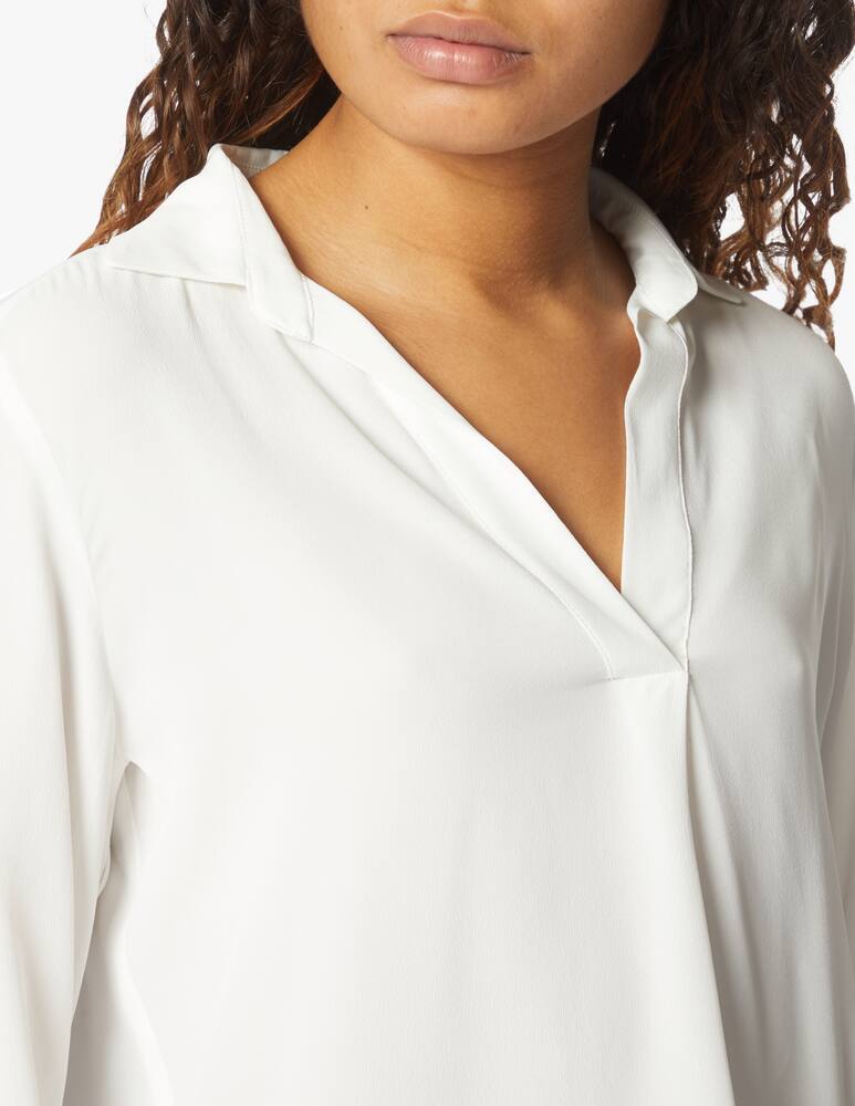 iBlues Muriel silk blend blouse - white - picture 4 iBlues Muriel silk blend blouse - white - picture 4