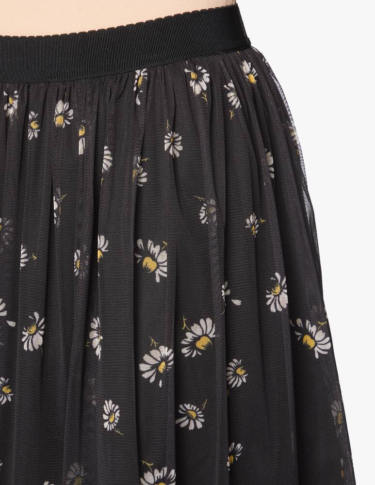 rinascente iBlues Gonna in tulle con stampa margherite Potenza - nero