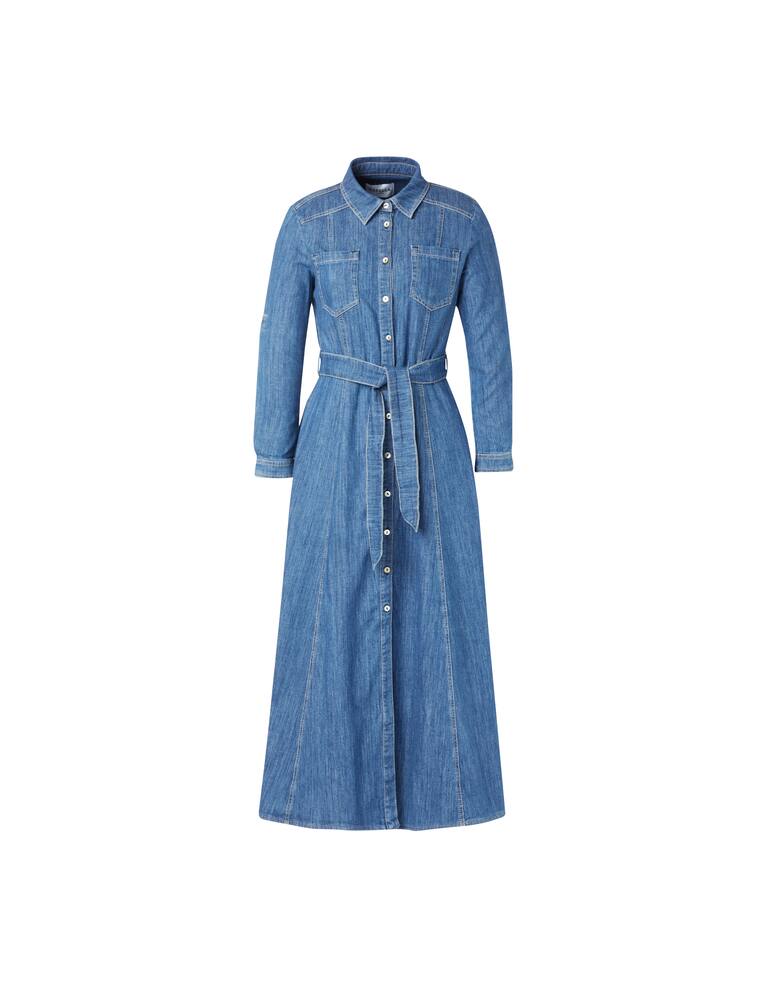 rinascente Marella Vestito chemisier di jeans Lampone - blu