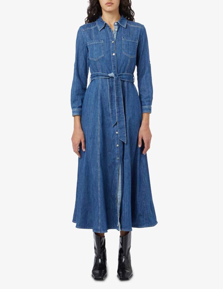 rinascente Marella Vestito chemisier di jeans Lampone - blu