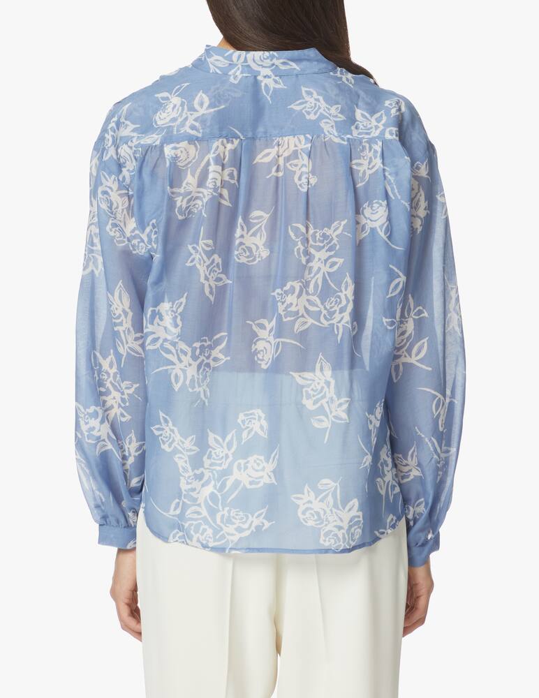 rinascente Marella Haway floral blouse - light blue