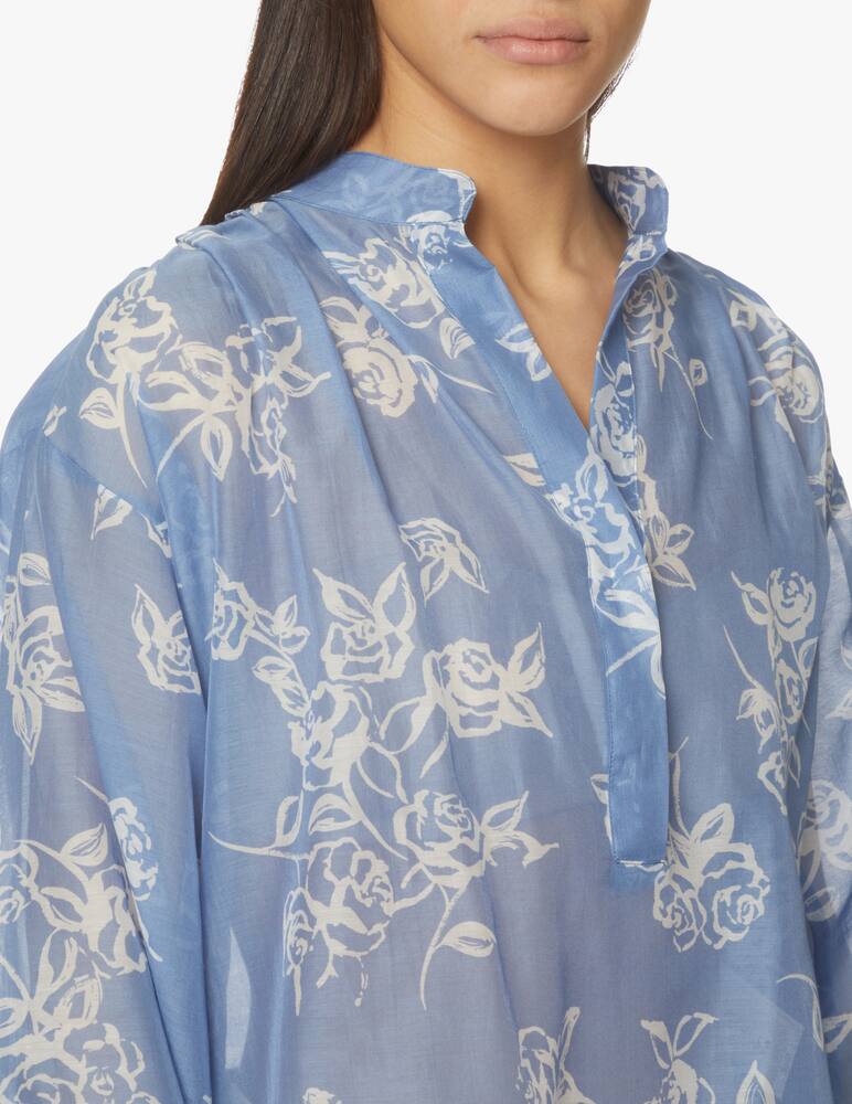 rinascente Marella Haway floral blouse - light blue