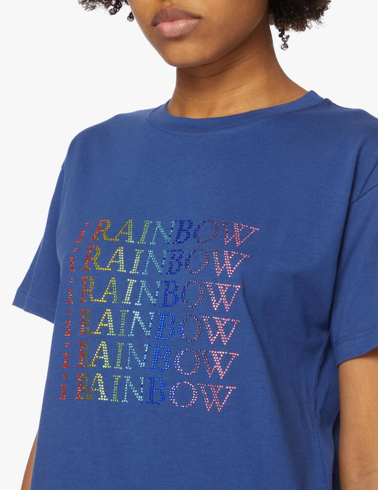 rinascente iBlues T-shirt in cotone manu - blu