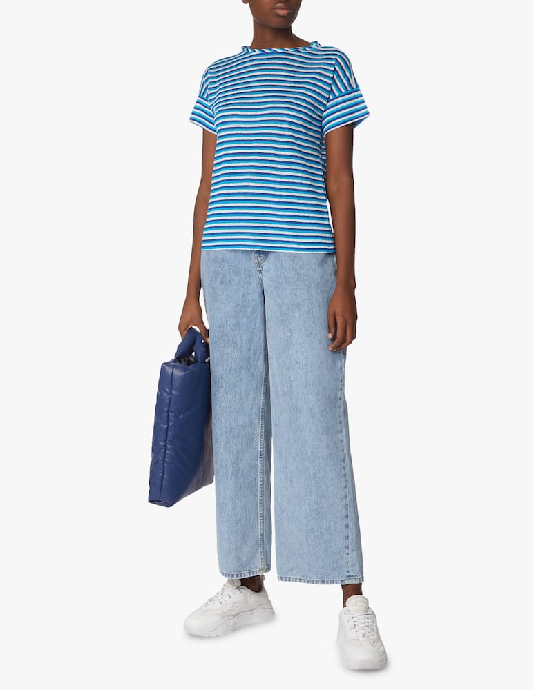 iBlues T-shirt in lino Apotema - blu - immagine 2