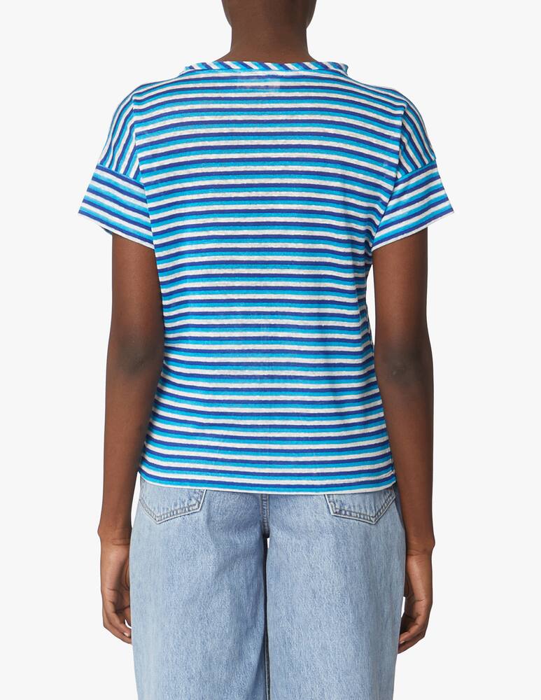 iBlues T-shirt in lino Apotema - blu - immagine 3