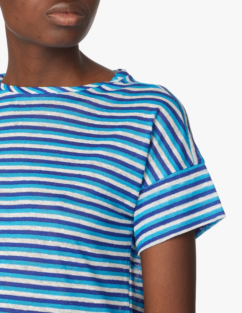 iBlues T-shirt in lino Apotema - blu - immagine 4