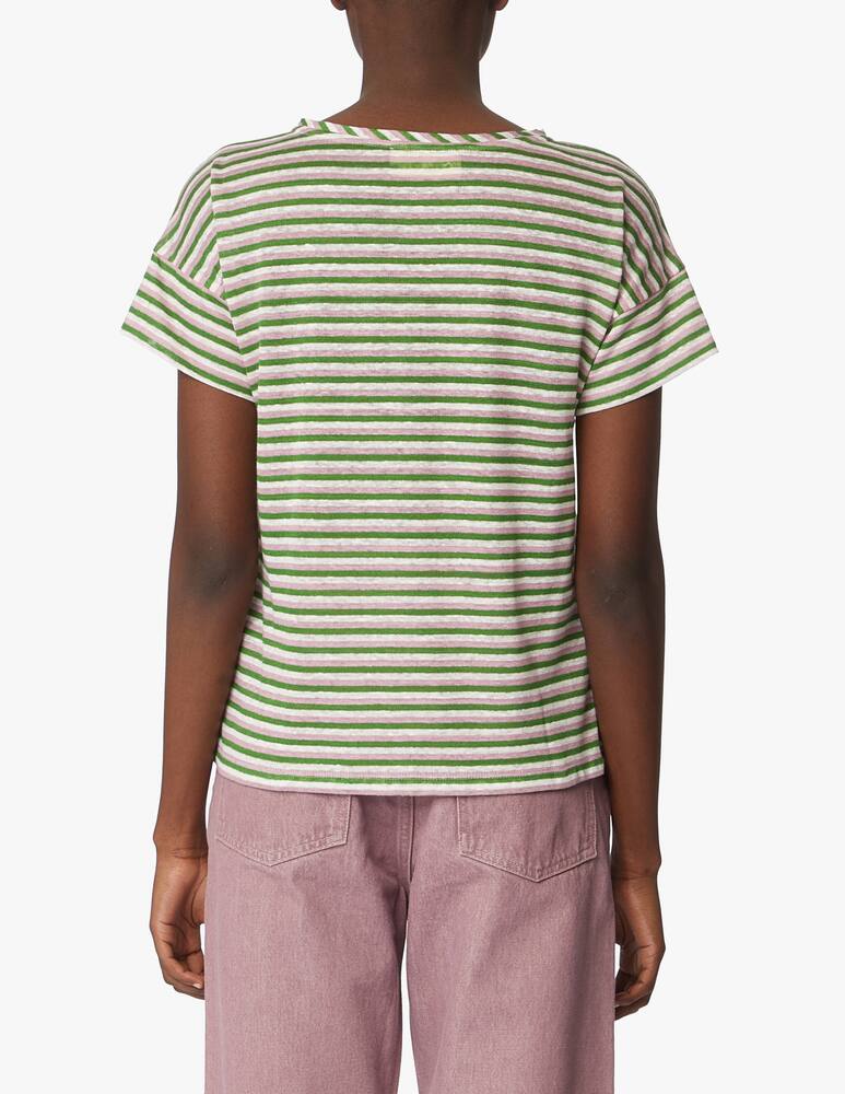 rinascente iBlues T-shirt in lino Apotema - verde