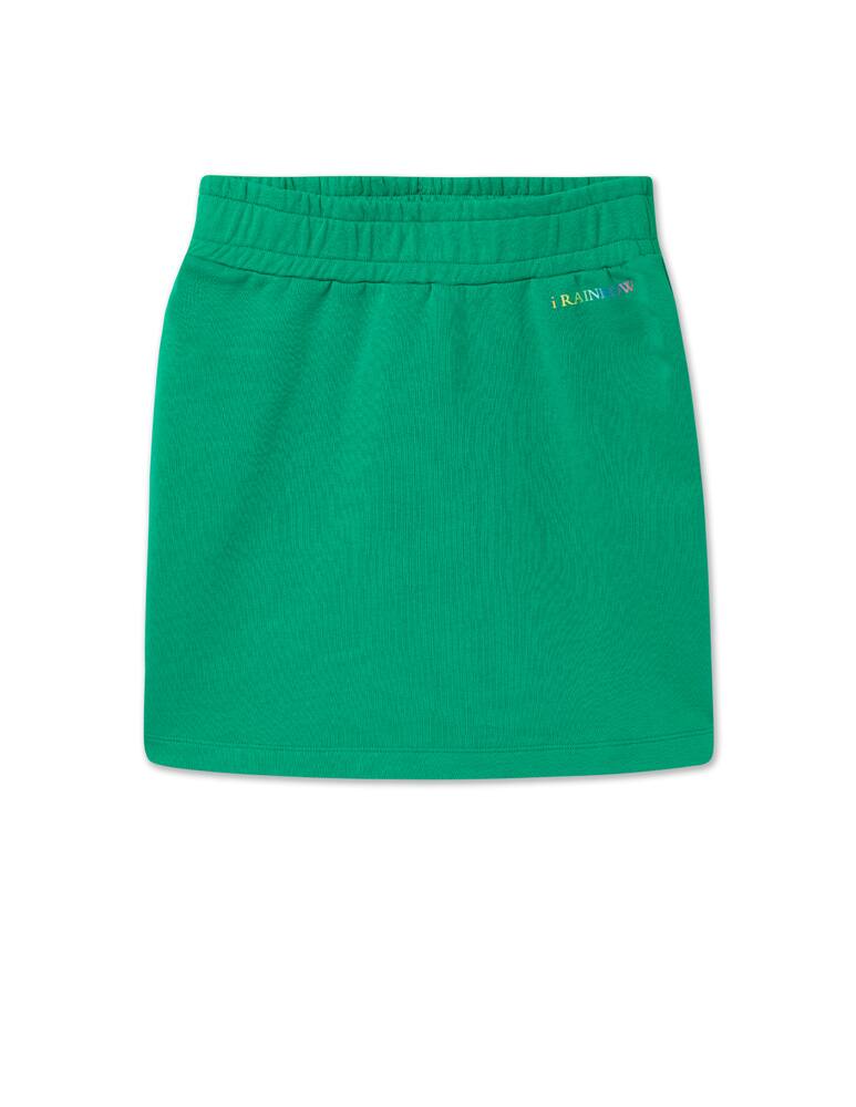 iBlues Altea cotton mini skirt - green - picture 5 iBlues Altea cotton mini skirt - green - picture 5