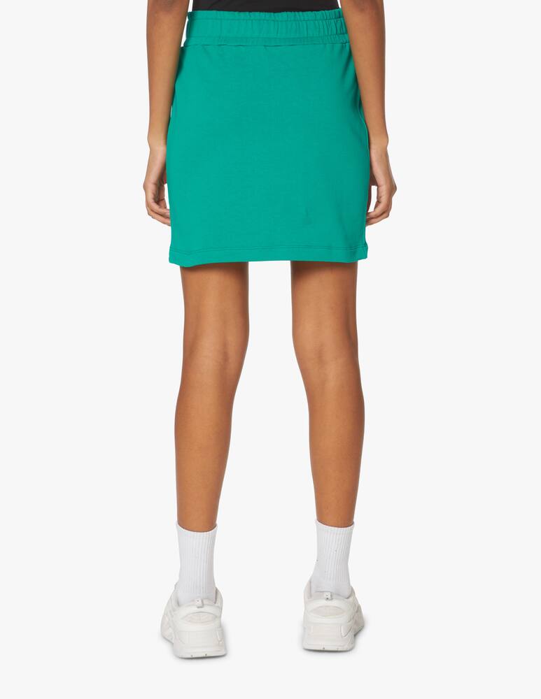 iBlues Altea cotton mini skirt - green - picture 3 iBlues Altea cotton mini skirt - green - picture 3